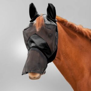 MASQUE ANTI-MOUCHE PREMIUM, AVEC PROTECTION D’OREILLES ET CHANFREIN