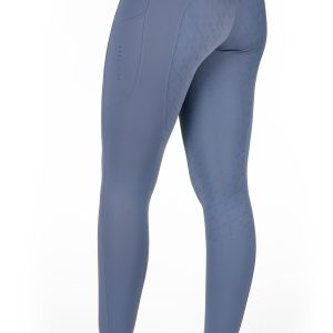 Legging à fond silicone EQUITHÈME - Alizé - Bleu gris
