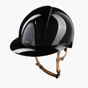 CASQUE KEP SMART NOVA POLISH NOIR - STAR SILVER - JUGULAIRE BEIGE