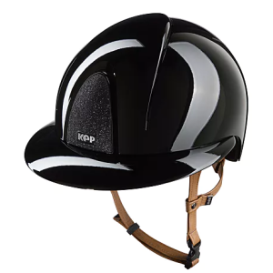 CASQUE KEP SMART POLISH NOIR - STAR NOIR - JUGULAIRE BEIGE