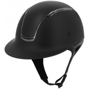 CASQUE SOAZY MAT CHROME NOIR - EQUITHEME