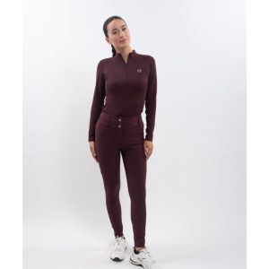 HARCOUR - PANTALON LUCE AUBERGINE
