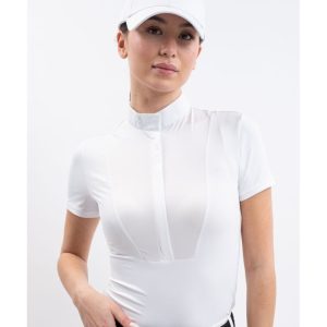 HARCOUR - POLO DE CONCOURS SHINE BLANC