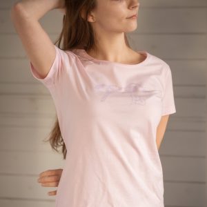 T SHIRT PENELOPE "ICONIC STRASS" ROSE